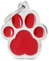 Medalha de Identificação Myfamily Classic Pé Grande CL06RED - Vermelho