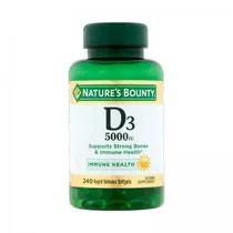 Vitamina D3 5000IU Nature's Bounty 240 Softgels