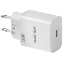 Adaptador de Tomada Midi Pro MDP-20W USB-C de 20 Watts - Branco  Adaptador d...