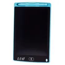 Painel de Escritura Tablet Luo LCD 8.5" Pulegadas LU-A71 Digital Gráfico Eletrônico Portátil Placa de Desenho Manuscrito Pad para Crianças Adultos Casa Escola Escritório - Azul Claro