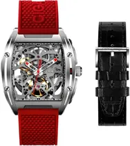 Relógio Masculino Ciga Design Z031-SISI-W15RE Skeleton Mechanical Watch Z Series Red