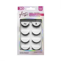 Set Cilios Posticos Glam On Natural 3D57 5 Pares