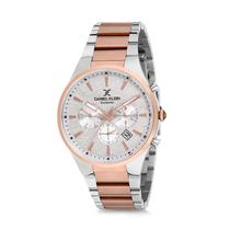 Relogio Analogico Masculino Daniel Klein Exclusive DK12173-4 - Prata e Rosa Ouro