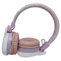 Fone de Ouvido Luo LU-994 - BLT - LED -Coelho/Lilas