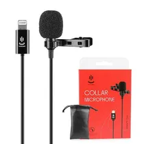 Microfone de Lapela Yichuang YC-LM10 Lightning para iPhone