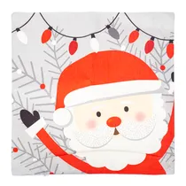Capa de Travesseiro Natalina 43X43CM Papai Noel