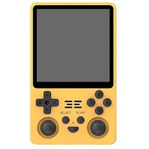 Console Portátil Powkiddy RGB20SX 64GB de 4" com 10.000 Jogos - Amarelo