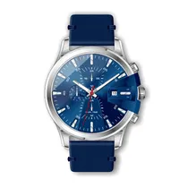 Relógio Analógico Masculino Daniel Klein Exclusive DK.1.12461-2 - Prata e Azul