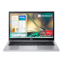 Notebook Acer Aspire 3 A315-24PT-R288 - Ryzen 5 7520U - 16GB/1TB SSD - Touchscreen - 15.6’’ - Pure Silver