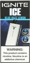 Vape Descartável Ignite V400 Ice Blue Razz Lemon 40000 Puffs