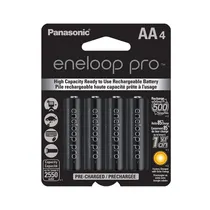 Pilha Recarregável Panasonic Eneloop Pro BK-3HCCA4BA AA4 - 4 Unidades