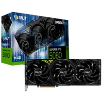 Placa de Vídeo Palit Geforce RTX5080 Gaming Pro Oc Edition, 16GB GDDR7, 256-Bit, NE75080019T2-GB2031A