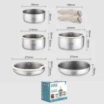 Kit de Panelas Winningstar ST-5215 - 5 PCS