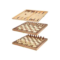 Jogo 3 Em 1 S1669 / Xadrez - Dama - Gamaõ