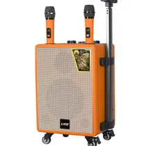 Parlante Lige 8 Vintage 8" 1800W/2 Microfones - Orange