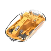 Mouse Sem Fio Xo M12 Transparente BT/2.4G (300MAH) – Amarelo