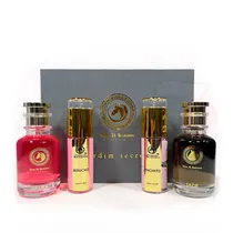 Kit Perfume Thoq Al Hawamer Jardim Secreto 2 Perfumes + 2 Body Loction
