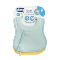 Chicco Nursery Babero 0M+2PCS Azul Detalles En El Producto 0M+ Azul