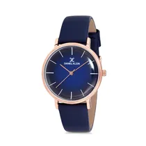 Relógio Analógico Feminino Daniel Klein Premium DK12191-4 - Azul e Rosa Ouro