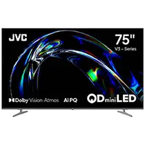 TV Smart QD Mini LED 75" JVC LT-75KM958 4K Uhd/ HDMI/ USB/ Wifi/ BT/ Isdb-T/ Lan/ Audio/ Google TV/ Bivolt Preto