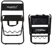 Cadeira Dobrável Maxgo com Soporte para Vara - Preto