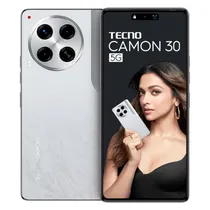 Smartphone Tecno Camon 30 5G CL7 256GB 8GB Ram Dual Sim NFC Tela 6.78" - Branco