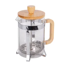 Cafeteira de Prensa Francesa Em Vidro e Aço Inoxidável 800ML