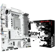 Placa Mãe Up Gamer B760M Gaming X4, Intel LGA 1700 M-ATX, 4XDDR4, 1XHDMI, 2X Displayport, 1X USB-C, 2X M.2, 2X USB 3.2, 3X USB 2.0, UPG-B760MD4-GX4, Branco