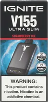 Vape Descartável Ignite V155 Strawberry Ice 15500 Puffs Ultra Slim