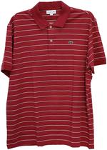 Outlet Camisa Polo Lacoste DH398821K2V Masculina - Vermelho/Branco