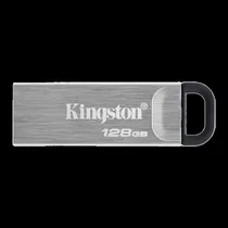 Pendrive Kingston Datatraveler Kyson 128GB USB 3.2 - Prata DTKN/128GB