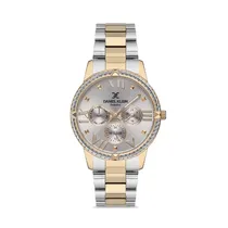 Relógio Analógico Feminino Daniel Klein Exclusive DK.1.12566-4 - Prata/Dourado