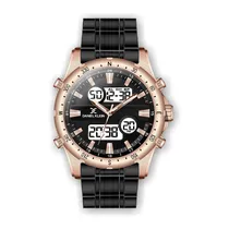 Relógio Analógico-Digital Masculino Daniel Klein D Time DK.1.12329-2 - Preto e Rosa Ouro