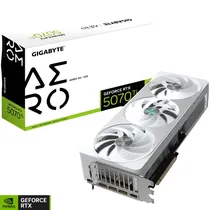 Placa de Vídeo Gigabyte Aero Oc Edition Geforce RTX 5070 Ti 16 GB GDDR7 RGB - White (GV-N507TAERO OC-16GD)