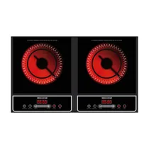 Fogareiro Infravermelho Megastar ER582 / 2000W + 2000W / 220V ~ 50/60HZ - Preto