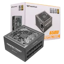 Fonte Aigo Darkflash PMT650 ATX 650W 80 Plus Gold PFC Ativo Full Modular Bivolt - Preto