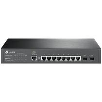 Switch TP-Link T2500G-10TS - 8 Portas + 2 Portas SFP - 1000MBPS - Cinza