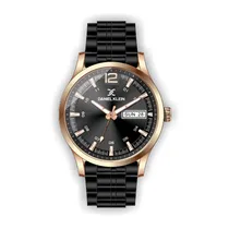 Relógio Analógico Masculino Daniel Klein Premium DK.1.12420-6 - Rosa Ouro e Preto