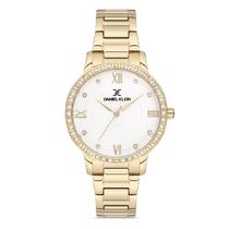 Relogio Analogico Feminino Daniel Klein DK.1.12727-3 Premium Ladies / Pulseira de Aco Inoxidavel - Dourado