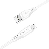 Cable Acefast C3-09 USB-A p/Micro USB 1.2M 2.4AMP Blanco (V8)