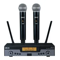 BLG Microfono Inalambrico UF-03 2MIC/Uhf Negro