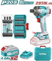Parafusadeira de Impacto Total TOSLI240966 20V 285NM (X2 Baterias)