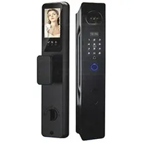 Fechadura Digital Satellite SL-82M Smart Door Lock 3D Face Preto