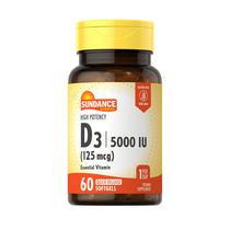 Vitamina Sundance Vitamin D 125MCG 5000IU 60 Capsulas