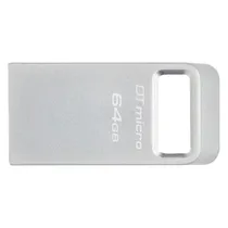 Pendrive Kingston Datatraveler Micro 64GB USB 3.2 - Prata DTMC3G2/64
