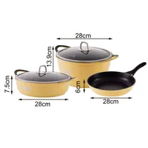 Kit de Panela Winningstar 3 Pçs ST-5212