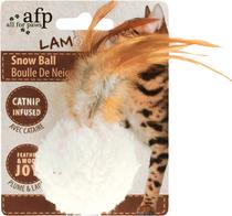 Brinquedo de Pelucia para Gatos Afp Snow Ball 2106 Branco