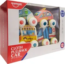 Cloth Pullback Car Huanger - HE0237 (4 Peças)