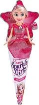 Boneca Princess Sparkle Girlz Zuru 10010 - Rosa