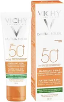 Protetor Solar Vichy Capital Soleil Matificante 3 Em 1 SPF 50+ 50ML